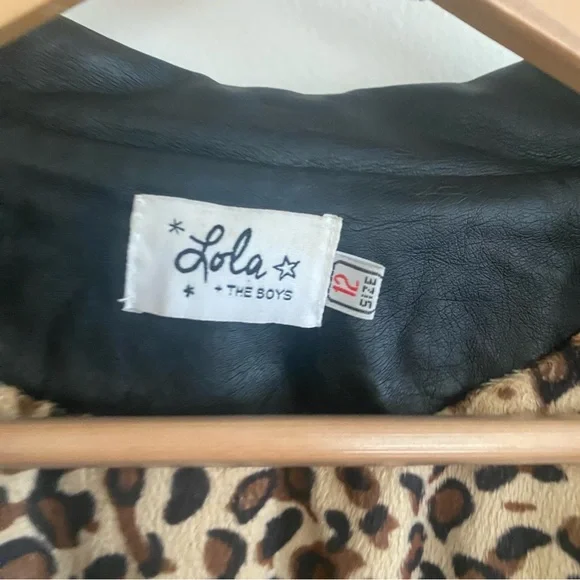 Lola & The Boys vegan leather jacket size 12 Jackets & Coats